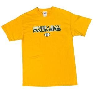 Vintage 90s Green Bay Packers Tee NFL Yellow Size Medium